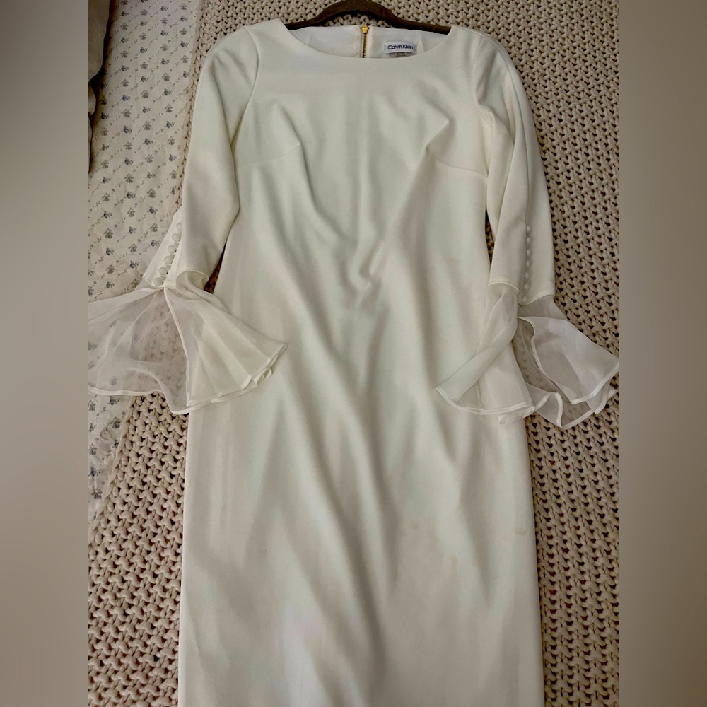 Calvin Klein beautiful white dress!